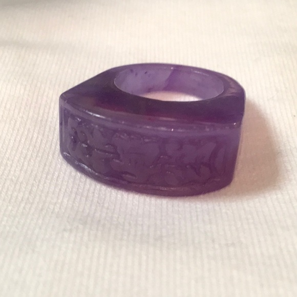 Jewelry - Solid Purple Jade Ring